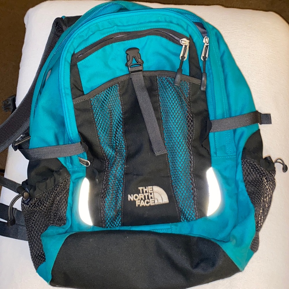 Teal North Face Backpack